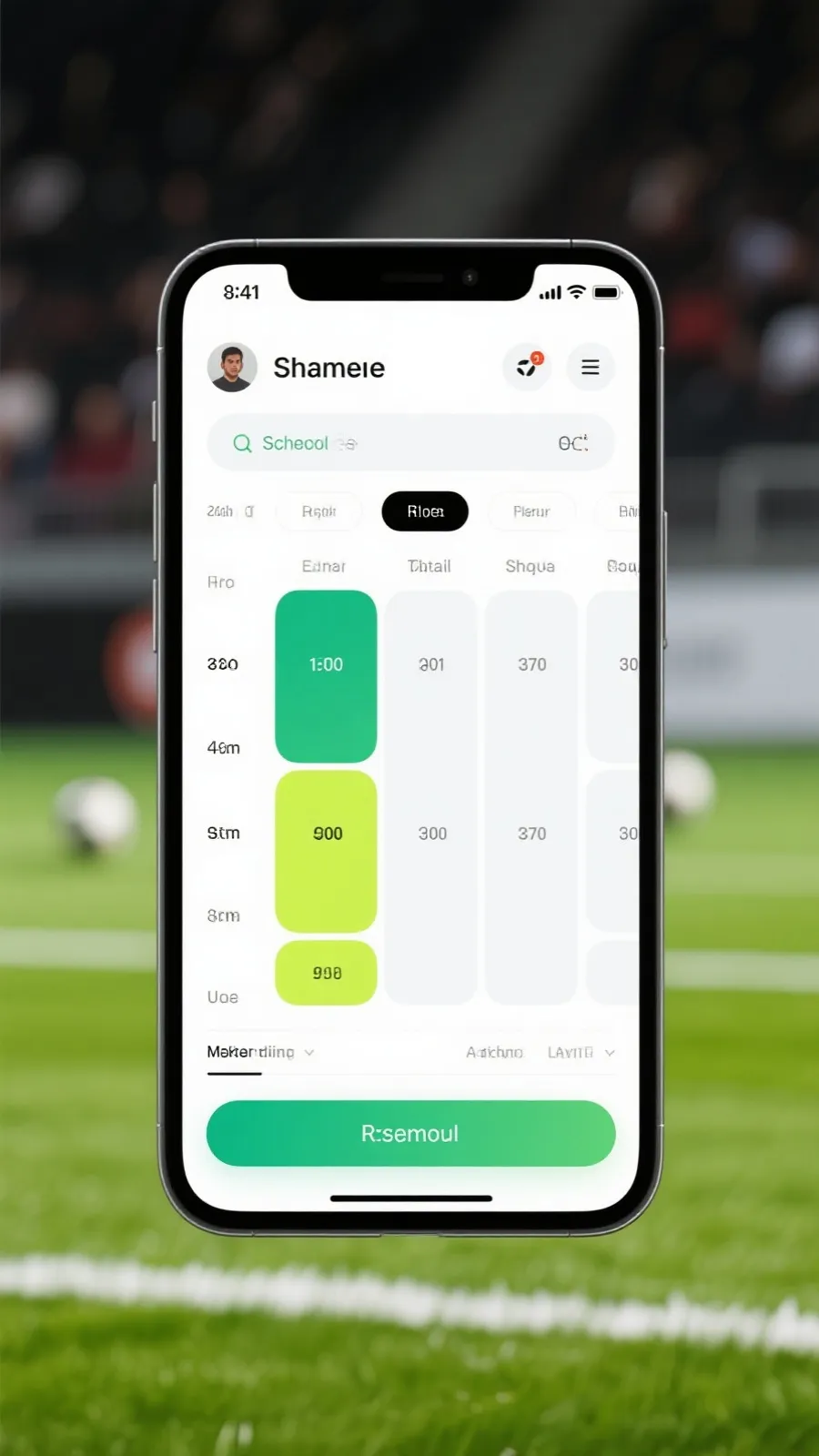 App 赛程界面预览